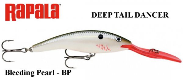 Vobleris Rapala Deep Tail Dancer BP Bleeding Pearl