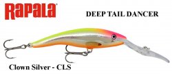 Voblers Rapala Deep Tail Dancer CLS Clown Silver