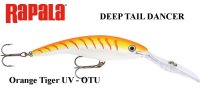 Voblers Rapala Deep Tail Dancer OTU Orange Tiger UV