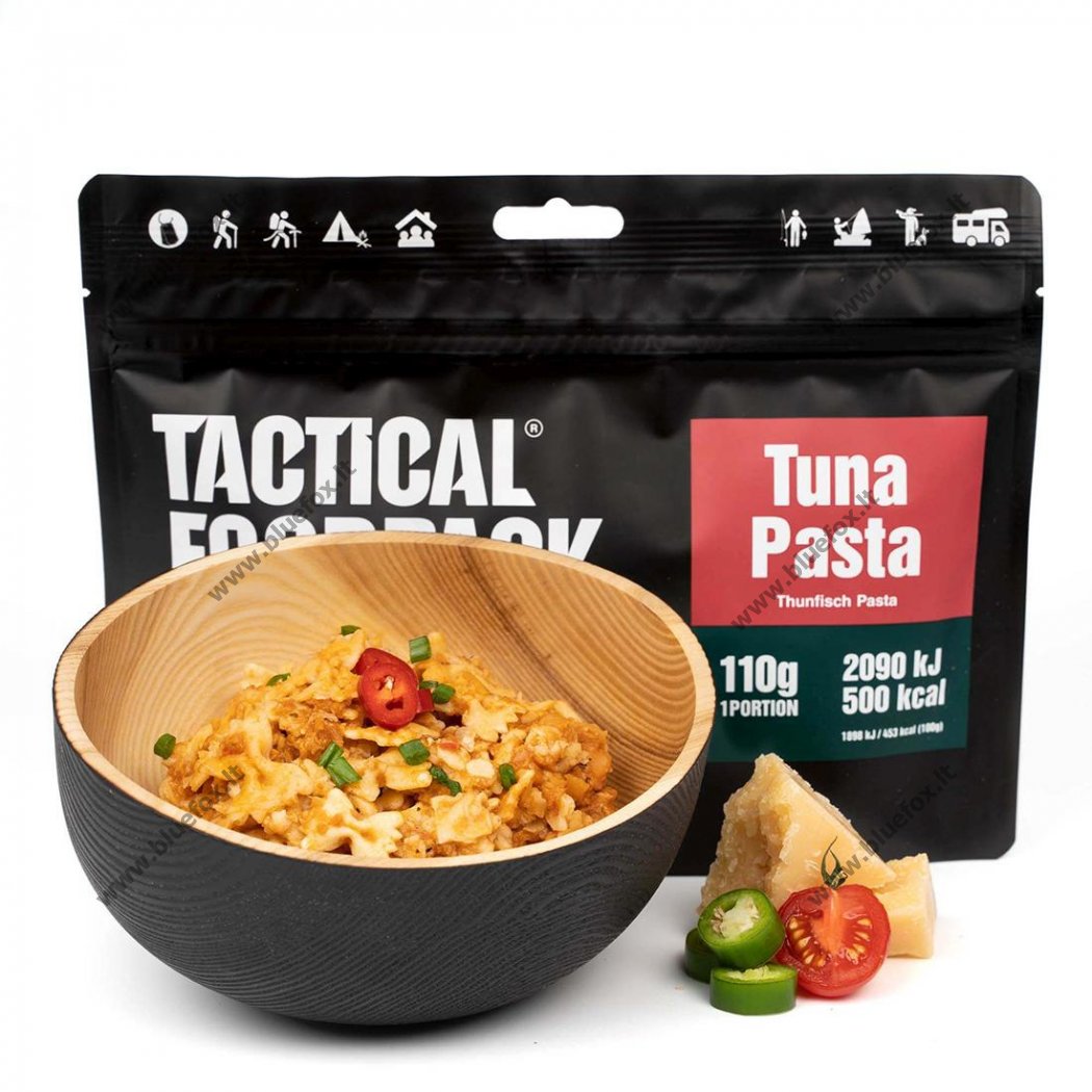 Tactical Foodpack Makaronai su tunu 110 g - Spauskite ant paveikslėlio norint uždaryti