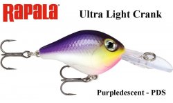 Voblers Rapala Ultra Light Crank Purpledescent PDS