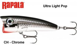 Wobbler Rapala Ultra Light Pop ULP Chrome