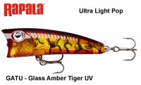 Vobleris Rapala Ultra Light Pop ULP Glass Amber Tiger UV