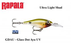 Vobleris Rapala Ultra Light Shad GDAU