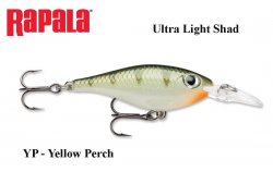 Vobleris Rapala Ultra Light Shad YR