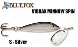 Spinner Blue Fox Minnow Spin Vibrax Silver
