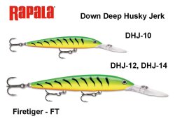 Vobleris Rapala Down Deep Husky Jerk Firetiger FT