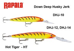 Vobleris Rapala Down Deep Husky Jerk Hot Tiger HT