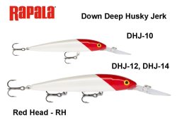 Vobleris Rapala Down Deep Husky Jerk Red Head RH