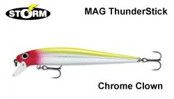 Vobleris Storm ThunderStick MadFlash 13 cm 25 g Chrome Clown