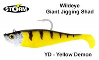 Gummifisc Storm WildEye Giant Jigging Shad 18cm YD Yellow Demon