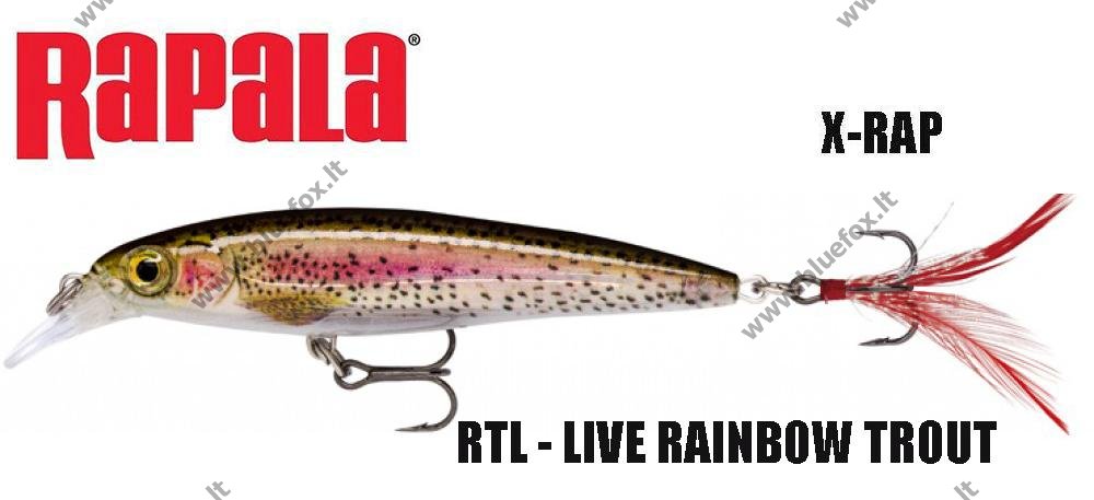 Rapala vobleris X-Rap RTL - Spauskite ant paveikslėlio norint uždaryti