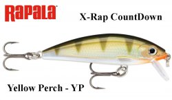Rapala vobleris X-Rap CountDown XRCD Yellow Perch YP
