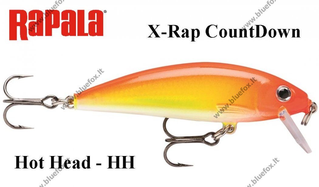 Rapala vobleris X-Rap CountDown XRCD Hot Head HH - Spauskite ant paveikslėlio norint uždaryti
