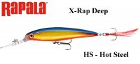 Vobleris Rapala X-Rap Deep HS - Hot Steel