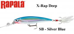 Wobbler Rapala X-Rap Deep SB - Silver Blue