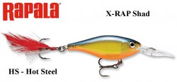 Vobleris X-Rap Shad Hot Steel - HS