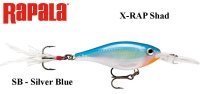 Vobleris X-Rap Shad Silver Blue - SB