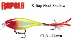 Vobleris Rapala X-Rap Shad Shallow CLN - Clown