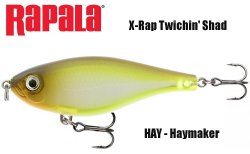 Rapala vobleris X-Rap Twitchin Shad HAY
