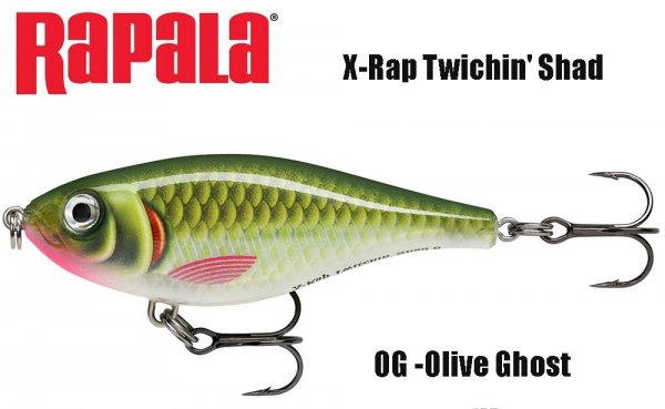 Rapala vobleris X-Rap Twichin Shad OG